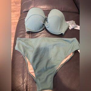 Shade & Shore Green Bikini Set
